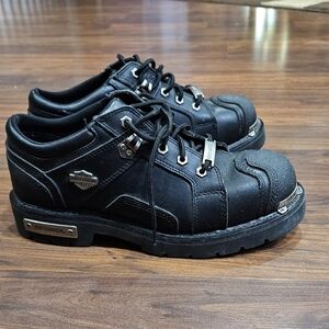 Harley-Davidson Men's Black Leather Shoes